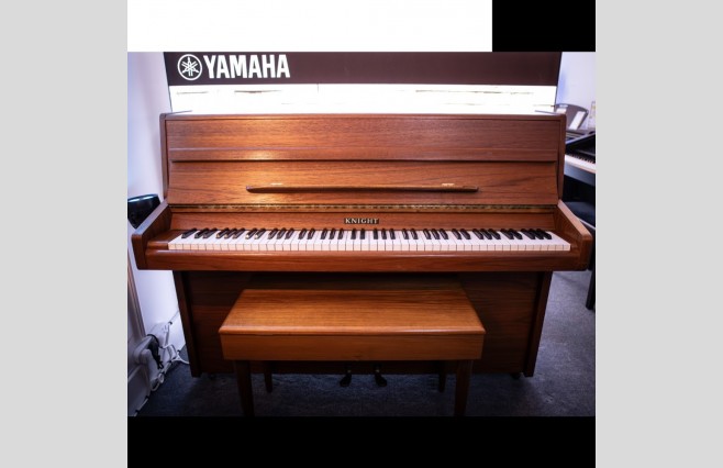 Used Knight Satin Teak K6 Upright Piano - All Inclusive Premium Package (SN:64646) - Image 1